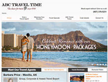 Tablet Screenshot of abctraveltime.com